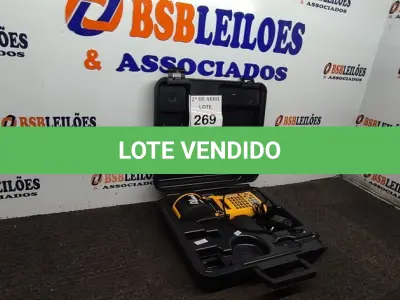 LOTE 269 - 01 IMPRESSORA DE ETIQUETAS PORTÁTIL BRADY PLUS. (NO ESTADO) ATENÇÃO! FAZER A VISITAÇÃO ANTES DE ARREMATAR, NÃO SABEMOS SE FUNCIONA. LEILÃO NÃO TEM GARANTIA E NEM DEVOLUÇÃO, SUJEITO A POSSÍVEIS AVARIAS VISÍVEIS/OCULTAS E/OU AUSÊNCIA DE COMPONENTES.
