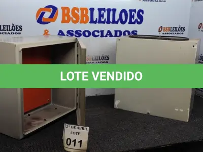 LOTE 011 - 02 QUADROS ELÉTRICOS. (NO ESTADO) ATENÇÃO! FAZER A VISITAÇÃO ANTES DE ARREMATAR, NÃO SABEMOS SE FUNCIONA. LEILÃO NÃO TEM GARANTIA E NEM DEVOLUÇÃO, SUJEITO A POSSÍVEIS AVARIAS VISÍVEIS/OCULTAS E/OU AUSÊNCIA DE COMPONENTES.