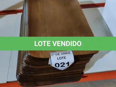LOTE 021 - 20 TÁBUAS. (NO ESTADO) ATENÇÃO! FAZER A VISITAÇÃO ANTES DE ARREMATAR, NÃO SABEMOS SE FUNCIONA. LEILÃO NÃO TEM GARANTIA E NEM DEVOLUÇÃO, SUJEITO A POSSÍVEIS AVARIAS VISÍVEIS/OCULTAS E/OU AUSÊNCIA DE COMPONENTES.
