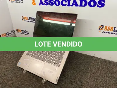 LOTE 336 - 01 NOTEBOOK LENOVO COM AVARIAS. (NO ESTADO) ATENÇÃO! FAZER A VISITAÇÃO ANTES DE ARREMATAR, NÃO SABEMOS SE FUNCIONA. LEILÃO NÃO TEM GARANTIA E NEM DEVOLUÇÃO, SUJEITO A POSSÍVEIS AVARIAS VISÍVEIS/OCULTAS E/OU AUSÊNCIA DE COMPONENTES.