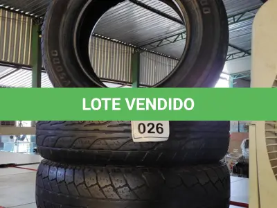 LOTE 026 - 03 PNEUS MEIA VIDA 205/70 ARO15. (NO ESTADO) ATENÇÃO! FAZER A VISITAÇÃO ANTES DE ARREMATAR, NÃO SABEMOS SE FUNCIONA. LEILÃO NÃO TEM GARANTIA E NEM DEVOLUÇÃO, SUJEITO A POSSÍVEIS AVARIAS VISÍVEIS/OCULTAS E/OU AUSÊNCIA DE COMPONENTES.