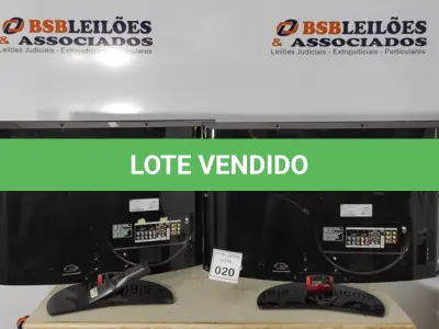 LOTE 020 - 02 TV’S DIVERSAS. (NO ESTADO) ATENÇÃO! FAZER A VISITAÇÃO ANTES DE ARREMATAR, NÃO SABEMOS SE FUNCIONA. LEILÃO NÃO TEM GARANTIA E NEM DEVOLUÇÃO, SUJEITO A POSSÍVEIS AVARIAS VISÍVEIS/OCULTAS E/OU AUSÊNCIA DE COMPONENTES.
