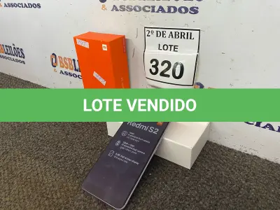 LOTE 320 - 01 APARELHO CELULAR REDMI S2. (NO ESTADO) ATENÇÃO! FAZER A VISITAÇÃO ANTES DE ARREMATAR, NÃO SABEMOS SE FUNCIONA. LEILÃO NÃO TEM GARANTIA E NEM DEVOLUÇÃO, SUJEITO A POSSÍVEIS AVARIAS VISÍVEIS/OCULTAS E/OU AUSÊNCIA DE COMPONENTES.