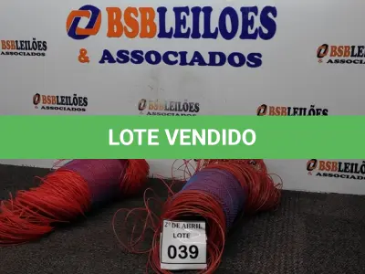 LOTE 039 - 02 ROLOS DE FIO DE NYLON PARA ROÇADEIRA. (NO ESTADO) ATENÇÃO! FAZER A VISITAÇÃO ANTES DE ARREMATAR, NÃO SABEMOS SE FUNCIONA. LEILÃO NÃO TEM GARANTIA E NEM DEVOLUÇÃO, SUJEITO A POSSÍVEIS AVARIAS VISÍVEIS/OCULTAS E/OU AUSÊNCIA DE COMPONENTES.