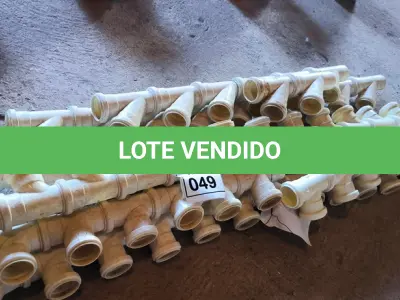 LOTE 049 -  01 LOTE COM CONEXÕES T 50X50, JUNÇÃO Y 50X50 (NO ESTADO) ATENÇÃO! FAZER A VISITAÇÃO ANTES DE ARREMATAR, NÃO SABEMOS SE FUNCIONA. LEILÃO NÃO TEM GARANTIA E NEM DEVOLUÇÃO, SUJEITO A POSSÍVEIS AVARIAS VISÍVEIS/OCULTAS E/OU AUSÊNCIA DE COMPONENTES.