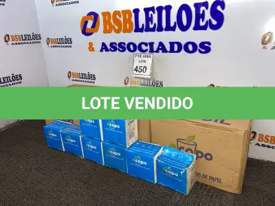 LOTE 450 - 01 LOTE COM COPOS DESCARTÁVEIS EM PAPEL. (NO ESTADO) ATENÇÃO! FAZER A VISITAÇÃO ANTES DE ARREMATAR, NÃO SABEMOS SE FUNCIONA. LEILÃO NÃO TEM GARANTIA E NEM DEVOLUÇÃO, SUJEITO A POSSÍVEIS AVARIAS VISÍVEIS/OCULTAS E/OU AUSÊNCIA DE COMPONENTES.