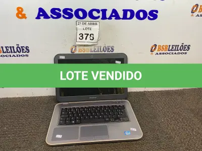 LOTE 378 - 01 NOTEBOOK MARCA DELL I5DE 3° GERAÇÃO 240SSD SEGURANDO BATERIA. (NO ESTADO) ATENÇÃO! FAZER A VISITAÇÃO ANTES DE ARREMATAR, NÃO SABEMOS SE FUNCIONA. LEILÃO NÃO TEM GARANTIA E NEM DEVOLUÇÃO, SUJEITO A POSSÍVEIS AVARIAS VISÍVEIS/OCULTAS E/OU AUSÊNCIA DE COMPONENTES.