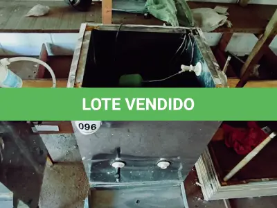 LOTE 096 - 01 BEBEDOURO INDUSTRIAL. (NO ESTADO) ATENÇÃO! FAZER A VISITAÇÃO ANTES DE ARREMATAR, NÃO SABEMOS SE FUNCIONA. LEILÃO NÃO TEM GARANTIA E NEM DEVOLUÇÃO, SUJEITO A POSSÍVEIS AVARIAS VISÍVEIS/OCULTAS E/OU AUSÊNCIA DE COMPONENTES.