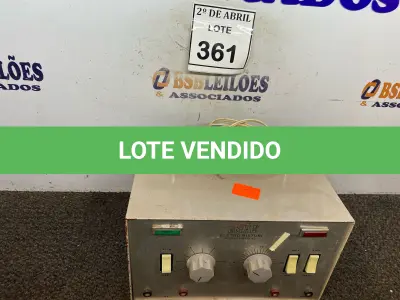 LOTE 361 - 01 BISTURI ELETRÔNICO ODONTOLÓGICO MARCA EMAI. (NO ESTADO) ATENÇÃO! FAZER A VISITAÇÃO ANTES DE ARREMATAR, NÃO SABEMOS SE FUNCIONA. LEILÃO NÃO TEM GARANTIA E NEM DEVOLUÇÃO, SUJEITO A POSSÍVEIS AVARIAS VISÍVEIS/OCULTAS E/OU AUSÊNCIA DE COMPONENTES.