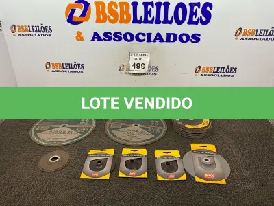 LOTE 499 - 01 LOTE COM DISCOS DE BORRACHA, DISCOS FLAP E DISCO DE DESCARTE. (NO ESTADO) ATENÇÃO! FAZER A VISITAÇÃO ANTES DE ARREMATAR, NÃO SABEMOS SE FUNCIONA. LEILÃO NÃO TEM GARANTIA E NEM DEVOLUÇÃO, SUJEITO A POSSÍVEIS AVARIAS VISÍVEIS/OCULTAS E/OU AUSÊNCIA DE COMPONENTES.