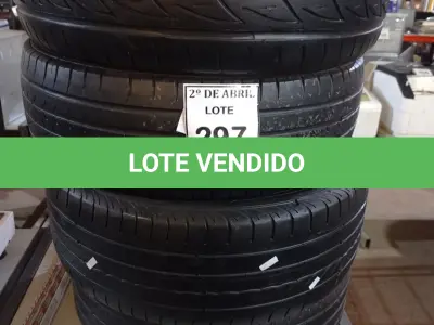 LOTE 297 - 04 PNEUS MEIA VIDA 215/50 ARO 17. (NO ESTADO) ATENÇÃO! FAZER A VISITAÇÃO ANTES DE ARREMATAR, NÃO SABEMOS SE FUNCIONA. LEILÃO NÃO TEM GARANTIA E NEM DEVOLUÇÃO, SUJEITO A POSSÍVEIS AVARIAS VISÍVEIS/OCULTAS E/OU AUSÊNCIA DE COMPONENTES.