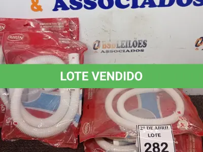 LOTE 282 - 05 MANGUEIRAS PARA SAÍDA DE MAQUINAS CORRUGADAS. (NO ESTADO) ATENÇÃO! FAZER A VISITAÇÃO ANTES DE ARREMATAR, NÃO SABEMOS SE FUNCIONA. LEILÃO NÃO TEM GARANTIA E NEM DEVOLUÇÃO, SUJEITO A POSSÍVEIS AVARIAS VISÍVEIS/OCULTAS E/OU AUSÊNCIA DE COMPONENTES.