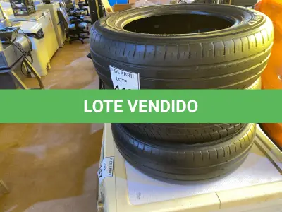 LOTE 446 - 03 PNEUS 165/70/14. (NO ESTADO) ATENÇÃO! FAZER A VISITAÇÃO ANTES DE ARREMATAR, NÃO SABEMOS SE FUNCIONA. LEILÃO NÃO TEM GARANTIA E NEM DEVOLUÇÃO, SUJEITO A POSSÍVEIS AVARIAS VISÍVEIS/OCULTAS E/OU AUSÊNCIA DE COMPONENTES.