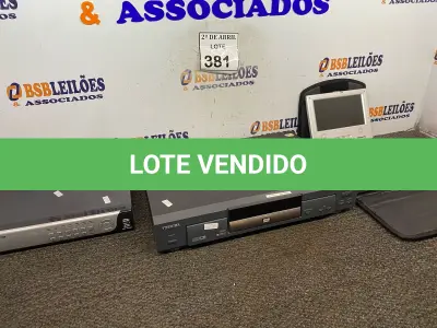 LOTE 381 - 01 LOTE COM DVD, DVR E DVD PORTÁTIL. (NO ESTADO) ATENÇÃO! FAZER A VISITAÇÃO ANTES DE ARREMATAR, NÃO SABEMOS SE FUNCIONA. LEILÃO NÃO TEM GARANTIA E NEM DEVOLUÇÃO, SUJEITO A POSSÍVEIS AVARIAS VISÍVEIS/OCULTAS E/OU AUSÊNCIA DE COMPONENTES.