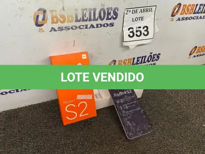 LOTE 353 - 01 CELULAR READMI S2 (NOVO). (NO ESTADO) ATENÇÃO! FAZER A VISITAÇÃO ANTES DE ARREMATAR, NÃO SABEMOS SE FUNCIONA. LEILÃO NÃO TEM GARANTIA E NEM DEVOLUÇÃO, SUJEITO A POSSÍVEIS AVARIAS VISÍVEIS/OCULTAS E/OU AUSÊNCIA DE COMPONENTES.