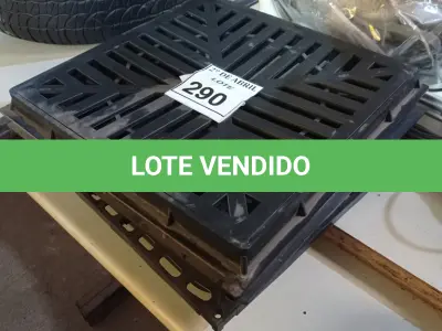 LOTE 290 - 05 TAMPAS PARA RALOS. (NO ESTADO) ATENÇÃO! FAZER A VISITAÇÃO ANTES DE ARREMATAR, NÃO SABEMOS SE FUNCIONA. LEILÃO NÃO TEM GARANTIA E NEM DEVOLUÇÃO, SUJEITO A POSSÍVEIS AVARIAS VISÍVEIS/OCULTAS E/OU AUSÊNCIA DE COMPONENTES.