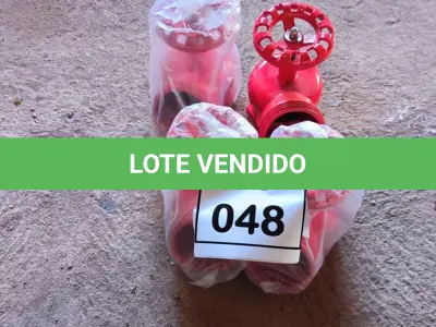 LOTE 048 - 04 VÁLVULAS ANGULAR PARA HIDRANTE (NO ESTADO) ATENÇÃO! FAZER A VISITAÇÃO ANTES DE ARREMATAR, NÃO SABEMOS SE FUNCIONA. LEILÃO NÃO TEM GARANTIA E NEM DEVOLUÇÃO, SUJEITO A POSSÍVEIS AVARIAS VISÍVEIS/OCULTAS E/OU AUSÊNCIA DE COMPONENTES.
