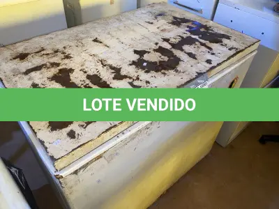 LOTE 436 - 01 FREEZER HORIZONTAL. (NO ESTADO) ATENÇÃO! FAZER A VISITAÇÃO ANTES DE ARREMATAR, NÃO SABEMOS SE FUNCIONA. LEILÃO NÃO TEM GARANTIA E NEM DEVOLUÇÃO, SUJEITO A POSSÍVEIS AVARIAS VISÍVEIS/OCULTAS E/OU AUSÊNCIA DE COMPONENTES.