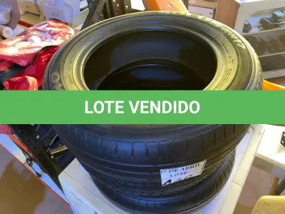 LOTE 446 - 03 PNEUS 165/70/14. (NO ESTADO) ATENÇÃO! FAZER A VISITAÇÃO ANTES DE ARREMATAR, NÃO SABEMOS SE FUNCIONA. LEILÃO NÃO TEM GARANTIA E NEM DEVOLUÇÃO, SUJEITO A POSSÍVEIS AVARIAS VISÍVEIS/OCULTAS E/OU AUSÊNCIA DE COMPONENTES.