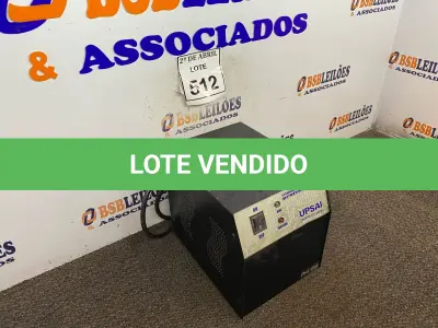 LOTE 512 - 01 ESTABILIZADOR UPSAI. (NO ESTADO) ATENÇÃO! FAZER A VISITAÇÃO ANTES DE ARREMATAR, NÃO SABEMOS SE FUNCIONA. LEILÃO NÃO TEM GARANTIA E NEM DEVOLUÇÃO, SUJEITO A POSSÍVEIS AVARIAS VISÍVEIS/OCULTAS E/OU AUSÊNCIA DE COMPONENTES.