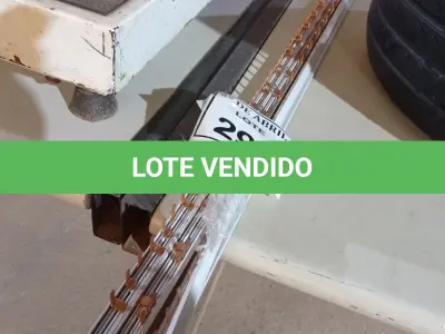 LOTE 298 - 04 BARRAMENTOS DE COBRE PARA QUADROS ELÉTRICOS. (NO ESTADO) ATENÇÃO! FAZER A VISITAÇÃO ANTES DE ARREMATAR, NÃO SABEMOS SE FUNCIONA. LEILÃO NÃO TEM GARANTIA E NEM DEVOLUÇÃO, SUJEITO A POSSÍVEIS AVARIAS VISÍVEIS/OCULTAS E/OU AUSÊNCIA DE COMPONENTES.