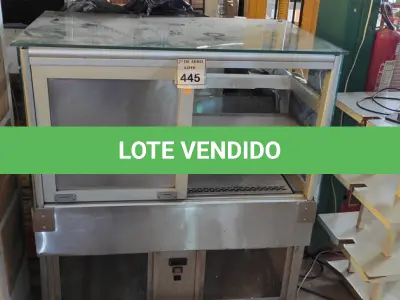 LOTE 445 - 01 ESTUFA QUENTE PARA SALGADOS. (NO ESTADO) ATENÇÃO! FAZER A VISITAÇÃO ANTES DE ARREMATAR, NÃO SABEMOS SE FUNCIONA. LEILÃO NÃO TEM GARANTIA E NEM DEVOLUÇÃO, SUJEITO A POSSÍVEIS AVARIAS VISÍVEIS/OCULTAS E/OU AUSÊNCIA DE COMPONENTES.