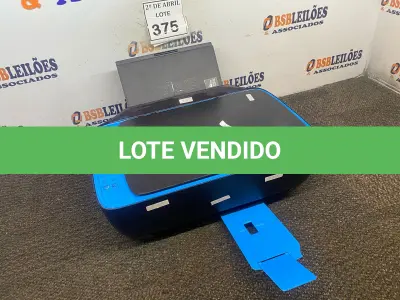 LOTE 375 - 01 IMPRESSORA HP DESKJET ULTRA 4729. (NO ESTADO) ATENÇÃO! FAZER A VISITAÇÃO ANTES DE ARREMATAR, NÃO SABEMOS SE FUNCIONA. LEILÃO NÃO TEM GARANTIA E NEM DEVOLUÇÃO, SUJEITO A POSSÍVEIS AVARIAS VISÍVEIS/OCULTAS E/OU AUSÊNCIA DE COMPONENTES.