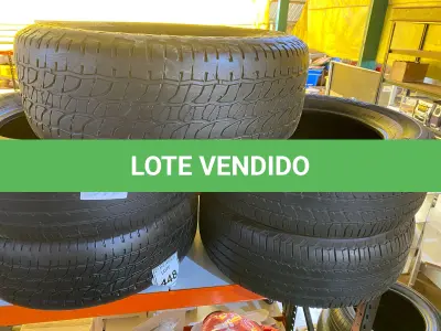 LOTE 448 - 05 PNEUS 265-70-18” USADOS. (NO ESTADO) ATENÇÃO! FAZER A VISITAÇÃO ANTES DE ARREMATAR, NÃO SABEMOS SE FUNCIONA. LEILÃO NÃO TEM GARANTIA E NEM DEVOLUÇÃO, SUJEITO A POSSÍVEIS AVARIAS VISÍVEIS/OCULTAS E/OU AUSÊNCIA DE COMPONENTES.