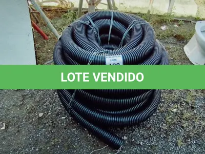 LOTE 100 - 01 ROLO DE MANGUEIRA ELETRODUTO. (NO ESTADO) ATENÇÃO! FAZER A VISITAÇÃO ANTES DE ARREMATAR, NÃO SABEMOS SE FUNCIONA. LEILÃO NÃO TEM GARANTIA E NEM DEVOLUÇÃO, SUJEITO A POSSÍVEIS AVARIAS VISÍVEIS/OCULTAS E/OU AUSÊNCIA DE COMPONENTES.