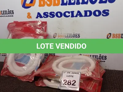 LOTE 282 - 05 MANGUEIRAS PARA SAÍDA DE MAQUINAS CORRUGADAS. (NO ESTADO) ATENÇÃO! FAZER A VISITAÇÃO ANTES DE ARREMATAR, NÃO SABEMOS SE FUNCIONA. LEILÃO NÃO TEM GARANTIA E NEM DEVOLUÇÃO, SUJEITO A POSSÍVEIS AVARIAS VISÍVEIS/OCULTAS E/OU AUSÊNCIA DE COMPONENTES.