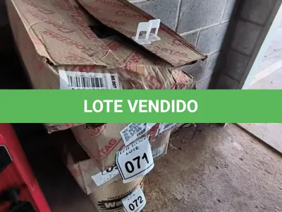 LOTE 071 -  01 LOTE COM GRELHA EM PLÁSTICO FLEXÍVEL E ESPAÇADORES NIVELADOR. (NO ESTADO) ATENÇÃO! FAZER A VISITAÇÃO ANTES DE ARREMATAR, NÃO SABEMOS SE FUNCIONA. LEILÃO NÃO TEM GARANTIA E NEM DEVOLUÇÃO, SUJEITO A POSSÍVEIS AVARIAS VISÍVEIS/OCULTAS E/OU AUSÊNCIA DE COMPONENTES.