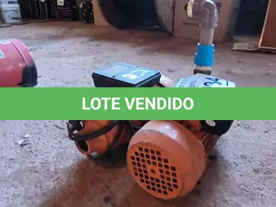 LOTE 034 - 02 BOMBAS D’ÁGUA.  (NO ESTADO) ATENÇÃO! FAZER A VISITAÇÃO ANTES DE ARREMATAR, NÃO SABEMOS SE FUNCIONA. LEILÃO NÃO TEM GARANTIA E NEM DEVOLUÇÃO, SUJEITO A POSSÍVEIS AVARIAS VISÍVEIS/OCULTAS E/OU AUSÊNCIA DE COMPONENTES.