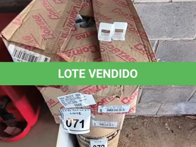 LOTE 071 -  01 LOTE COM GRELHA EM PLÁSTICO FLEXÍVEL E ESPAÇADORES NIVELADOR. (NO ESTADO) ATENÇÃO! FAZER A VISITAÇÃO ANTES DE ARREMATAR, NÃO SABEMOS SE FUNCIONA. LEILÃO NÃO TEM GARANTIA E NEM DEVOLUÇÃO, SUJEITO A POSSÍVEIS AVARIAS VISÍVEIS/OCULTAS E/OU AUSÊNCIA DE COMPONENTES.