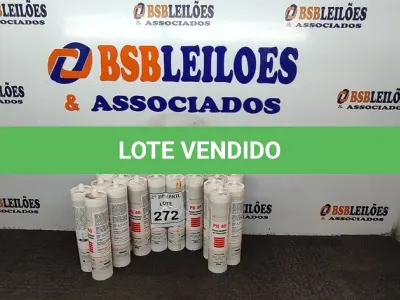 LOTE 272 - 15 SELANTE MULTI USO DE POLIURETANO PU40. (NO ESTADO) ATENÇÃO! FAZER A VISITAÇÃO ANTES DE ARREMATAR, NÃO SABEMOS SE FUNCIONA. LEILÃO NÃO TEM GARANTIA E NEM DEVOLUÇÃO, SUJEITO A POSSÍVEIS AVARIAS VISÍVEIS/OCULTAS E/OU AUSÊNCIA DE COMPONENTES.