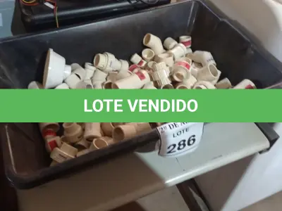 LOTE 286 - 01 LOTE COM CONEXÕES DIVERSAS. (NO ESTADO) ATENÇÃO! FAZER A VISITAÇÃO ANTES DE ARREMATAR, NÃO SABEMOS SE FUNCIONA. LEILÃO NÃO TEM GARANTIA E NEM DEVOLUÇÃO, SUJEITO A POSSÍVEIS AVARIAS VISÍVEIS/OCULTAS E/OU AUSÊNCIA DE COMPONENTES.