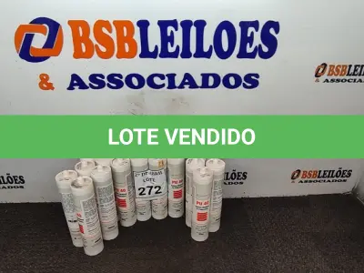 LOTE 272 - 15 SELANTE MULTI USO DE POLIURETANO PU40. (NO ESTADO) ATENÇÃO! FAZER A VISITAÇÃO ANTES DE ARREMATAR, NÃO SABEMOS SE FUNCIONA. LEILÃO NÃO TEM GARANTIA E NEM DEVOLUÇÃO, SUJEITO A POSSÍVEIS AVARIAS VISÍVEIS/OCULTAS E/OU AUSÊNCIA DE COMPONENTES.