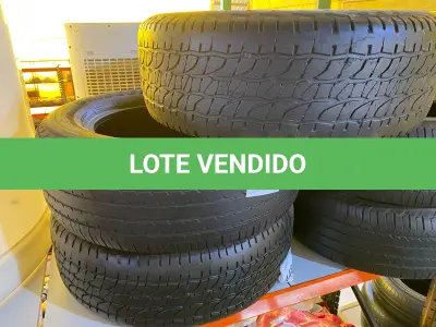 LOTE 448 - 05 PNEUS 265-70-18” USADOS. (NO ESTADO) ATENÇÃO! FAZER A VISITAÇÃO ANTES DE ARREMATAR, NÃO SABEMOS SE FUNCIONA. LEILÃO NÃO TEM GARANTIA E NEM DEVOLUÇÃO, SUJEITO A POSSÍVEIS AVARIAS VISÍVEIS/OCULTAS E/OU AUSÊNCIA DE COMPONENTES.