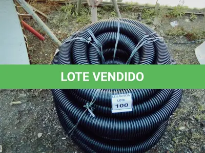 LOTE 100 - 01 ROLO DE MANGUEIRA ELETRODUTO. (NO ESTADO) ATENÇÃO! FAZER A VISITAÇÃO ANTES DE ARREMATAR, NÃO SABEMOS SE FUNCIONA. LEILÃO NÃO TEM GARANTIA E NEM DEVOLUÇÃO, SUJEITO A POSSÍVEIS AVARIAS VISÍVEIS/OCULTAS E/OU AUSÊNCIA DE COMPONENTES.