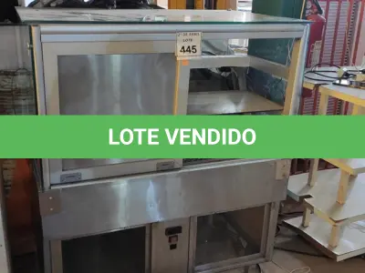 LOTE 445 - 01 ESTUFA QUENTE PARA SALGADOS. (NO ESTADO) ATENÇÃO! FAZER A VISITAÇÃO ANTES DE ARREMATAR, NÃO SABEMOS SE FUNCIONA. LEILÃO NÃO TEM GARANTIA E NEM DEVOLUÇÃO, SUJEITO A POSSÍVEIS AVARIAS VISÍVEIS/OCULTAS E/OU AUSÊNCIA DE COMPONENTES.