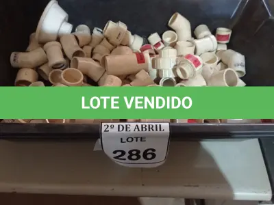 LOTE 286 - 01 LOTE COM CONEXÕES DIVERSAS. (NO ESTADO) ATENÇÃO! FAZER A VISITAÇÃO ANTES DE ARREMATAR, NÃO SABEMOS SE FUNCIONA. LEILÃO NÃO TEM GARANTIA E NEM DEVOLUÇÃO, SUJEITO A POSSÍVEIS AVARIAS VISÍVEIS/OCULTAS E/OU AUSÊNCIA DE COMPONENTES.