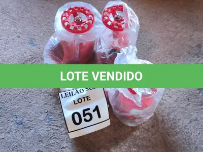 LOTE 051 - 04 VÁLVULAS ANGULAR PARA HIDRANTE (NO ESTADO) ATENÇÃO! FAZER A VISITAÇÃO ANTES DE ARREMATAR, NÃO SABEMOS SE FUNCIONA. LEILÃO NÃO TEM GARANTIA E NEM DEVOLUÇÃO, SUJEITO A POSSÍVEIS AVARIAS VISÍVEIS/OCULTAS E/OU AUSÊNCIA DE COMPONENTES.