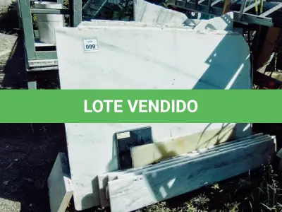 LOTE 099 - 01 LOTE COM PLACA DE MÁRMORE BRANCA.  (NO ESTADO) ATENÇÃO! FAZER A VISITAÇÃO ANTES DE ARREMATAR, NÃO SABEMOS SE FUNCIONA. LEILÃO NÃO TEM GARANTIA E NEM DEVOLUÇÃO, SUJEITO A POSSÍVEIS AVARIAS VISÍVEIS/OCULTAS E/OU AUSÊNCIA DE COMPONENTES.