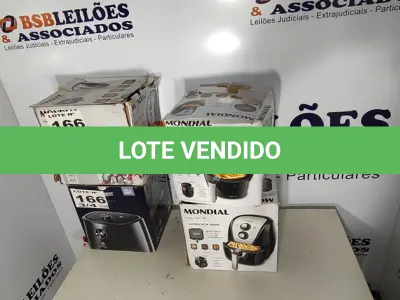 LOTE 166 - 04 - FRITADEIRAS SEM ÓLEO AIR FRYER, MONDIAL 110V (NO ESTADO, NÃO SABEMOS SE FUNCIONA. LEILÃO NÃO TEM GARANTIA E NEM DEVOLUÇÃO, SUJEITO A POSSÍVEIS AVARIAS VISÍVEIS/OCULTAS E/OU AUSÊNCIA DE COMPONENTES)