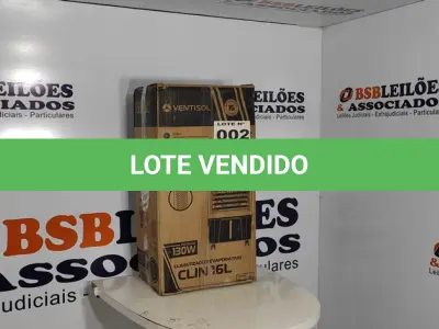 LOTE 002 - 01 - CLIMATIZADOR DE AR VENTISOL 16 LITROS 130W CLIN16 BRANCO  127V (NO ESTADO, NÃO SABEMOS SE FUNCIONA. LEILÃO NÃO TEM GARANTIA E NEM DEVOLUÇÃO, SUJEITO A POSSÍVEIS AVARIAS VISÍVEIS/OCULTAS E/OU AUSÊNCIA DE COMPONENTES)