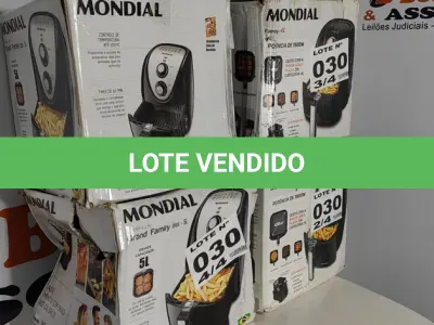 LOTE 030 - 04 - FRITADEIRAS SEM ÓLEO AIR FRYER 5LITROS, MONDIAL 110V (NO ESTADO, NÃO SABEMOS SE FUNCIONA. LEILÃO NÃO TEM GARANTIA E NEM DEVOLUÇÃO, SUJEITO A POSSÍVEIS AVARIAS VISÍVEIS/OCULTAS E/OU AUSÊNCIA DE COMPONENTES)