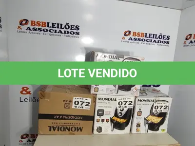 LOTE 072 - 04 - FRITADEIRAS SEM ÓLEO AIR FRYER 5LITROS, MONDIAL 110V (NO ESTADO, NÃO SABEMOS SE FUNCIONA. LEILÃO NÃO TEM GARANTIA E NEM DEVOLUÇÃO, SUJEITO A POSSÍVEIS AVARIAS VISÍVEIS/OCULTAS E/OU AUSÊNCIA DE COMPONENTES)