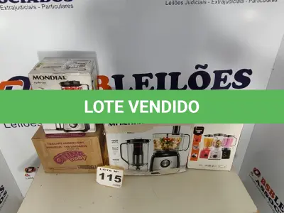 LOTE 115 - 04 – ELETRODOMÉSTICOS DIVERSOS (NO ESTADO, NÃO SABEMOS SE FUNCIONA. LEILÃO NÃO TEM GARANTIA E NEM DEVOLUÇÃO, SUJEITO A POSSÍVEIS AVARIAS VISÍVEIS/OCULTAS E/OU AUSÊNCIA DE COMPONENTES)