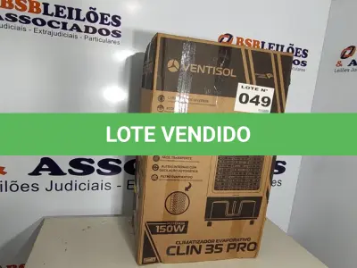 LOTE 049 - 01 - CLIMATIZADOR VENTISOL CLIR35PRO 35 LITROS, INDUSTRIAL 150W, BRANCO / CINZA 127V (NO ESTADO, NÃO SABEMOS SE FUNCIONA. LEILÃO NÃO TEM GARANTIA E NEM DEVOLUÇÃO, SUJEITO A POSSÍVEIS AVARIAS VISÍVEIS/OCULTAS E/OU AUSÊNCIA DE COMPONENTES)