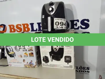 LOTE 094 - 04 - FRITADEIRAS SEM ÓLEO AIR FRYER 5LITROS, MONDIAL 110V (NO ESTADO, NÃO SABEMOS SE FUNCIONA. LEILÃO NÃO TEM GARANTIA E NEM DEVOLUÇÃO, SUJEITO A POSSÍVEIS AVARIAS VISÍVEIS/OCULTAS E/OU AUSÊNCIA DE COMPONENTES)