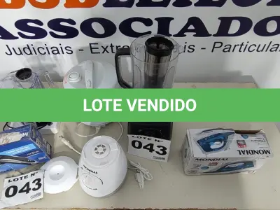 LOTE 043 - 06 – ELETRODOMÉSTICOS DIVERSOS (NO ESTADO, NÃO SABEMOS SE FUNCIONA. LEILÃO NÃO TEM GARANTIA E NEM DEVOLUÇÃO, SUJEITO A POSSÍVEIS AVARIAS VISÍVEIS/OCULTAS E/OU AUSÊNCIA DE COMPONENTES)